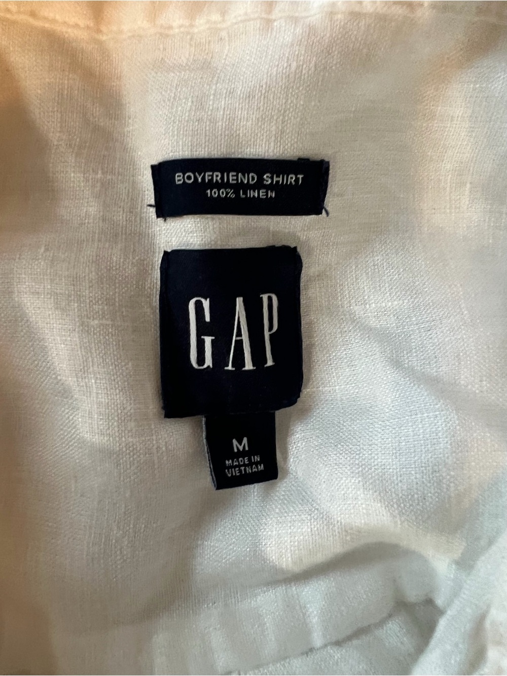 Gap White Linen Button-Up Shirt - Picture 4 of 4